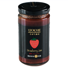SCHOKOLAKE 巧克力雲莊 豐香草莓果粒果醬, 250g, 1罐