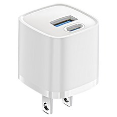Kyhome 30W PD雙孔快充頭 Type-C + USB-A, 1個, 白色
