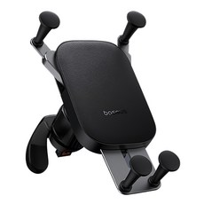 Baseus 倍思 極控Mega 大屏手機車載支架, 黑色, 1個
