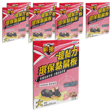 神捕 超黏力環保黏鼠板 大 花生香, 2個, 4組