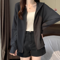 愛北鼻 成人款 冰絲防曬外套 黑色 - 夏季透氣防曬必備, 3XL