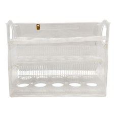 E.dot 自動翻轉雞蛋收納盒 透明 PET材質, 1個