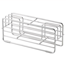 YOSHIKAWA 吉川 Hi!系列 水平透氣刀架 22.6 x 7.5 x 9.6cm 廚房刀具收納架, 3層, 1306203, 1個