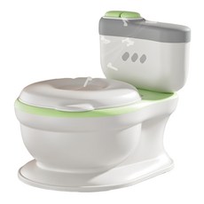 LILIKOKO 哩哩摳摳 兒童仿真沖水聲馬桶, 綠色