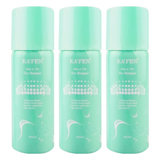 KA'FEN 卡氛 蓬鬆乾洗髮, 添加米澱粉去除油膩髮, 打造蓬鬆秀髮, 60ml, 3罐
