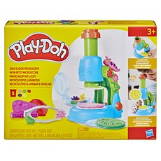 Hasbro 孩之寶 Play-Doh 培樂多 小小科學家顯微鏡遊戲組, 284g, 1盒, 混和顏色