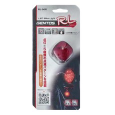 GENTOS 自行車後方警示燈 IPX4防水等級 USB充電式, 1個, 紅燈