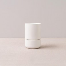 BOWL BOWL 國產復古系列瀝水餐具筒 M - 牛奶白, 乳白色, 1個