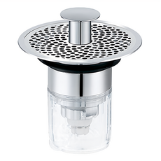 WIDE VIEW 洗手台防臭彈跳過濾漏水塞，黃銅、不鏽鋼、ABS材質, 1個