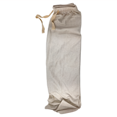 抽繩加厚羊绒素色直筒寬褲 - 白色, 均碼