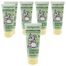 NATURAVERDE 桑普兔寶貝洋甘菊舒敏護膚膏 100ml, 專為嬰兒更換尿布設計, 添加有機燕麥萃取, 通過歐盟ICEA有機認證, 6條