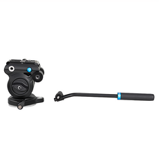 BENRO 百諾 S2PRO 專業攝影油壓雲台 靈活可拆卸把手 32mm水平移動板 承重能力達2.5kg, 1個