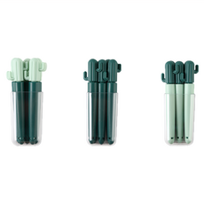 ILIFE 創意仙人掌食品封口夾 含收納盒 尺寸12cm*4.4cm, 3色, 15支