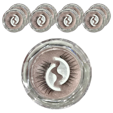 自黏假睫毛 雙膠條設計 防塵蓋設計, 纖長款, 9盒