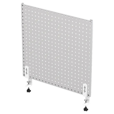 撥撥的架子 一片洞洞板 + 桌邊夾 Set, 53x53cm, 桌面厚度1-5cm, 1組, 平白