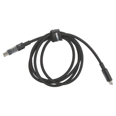Baseus 倍思 透明CD系列 Type-C-Type-C 100W 快速充電線 星曜黑 1m/2m, 1條