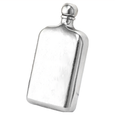 TEMPEST 純鈦俄羅斯酒壺, 226ML, 俄羅斯風格圓蓋, 14.5 x 7 x 2.23cm, 1個