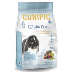 Cunipic 頂級無穀高纖低卡兔飼料 1.75kg, 100%無穀, 1袋