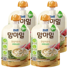 Maeil Mammameal 寶寶粥, 牛肉海帶芽, 韓國嬰幼兒醫學專家指導, 多樣化食材, 新鮮食感, 100g, 4包