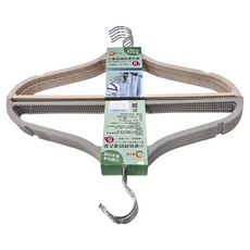 MIKA HOUSE 橘之屋 小麥桔桿防滑衣架 5個, 2組, 灰色