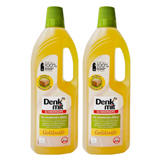 dm Denk mit 表面清潔金黃液體皂 適用於各種居家清潔 如浴室、廚房等, 1L, 2瓶