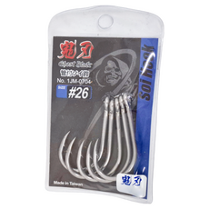 鬼刃 管付SOI鉤 #26, 5支, 1包