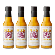 EMPRESS HOT SAUCE 辣太后 百香芥末辣醬 148ml, 芥末籽, 清爽熱帶水果百香果, 燒烤沾醬, 4瓶