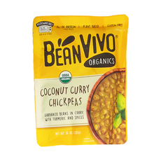 BeanVIVO 有機椰奶咖哩鷹嘴豆 五辛素 6包, 1.698kg, 1盒