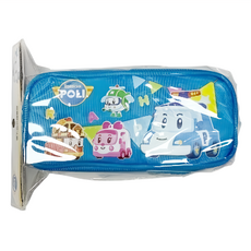 收納王妃 波力 雙拉鏈筆袋 變形, POWPK260-2, 1個