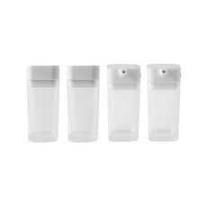 簡約調味料 小巧便攜清洗方便 透明可觀 按壓式設計 自由控制出油量 雙開口使用方便 分類標籤 查找方便, 調味瓶50ml*2+油瓶50ml*2, 1組, 50ml