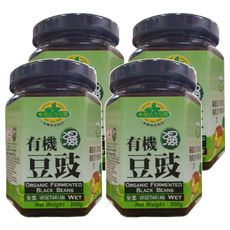 味榮 有機濕豆鼓, 黑豆天然發酵古法釀製, 素食可用, 200g, 4罐
