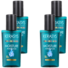 Kerasys 可瑞絲 Advanced 10X 保濕護髮精華, 補充水分, 適合乾澀毛躁髮質, 80ml, 4瓶