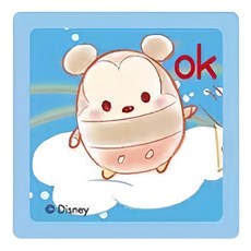 迪士尼 Ufufy 方形連續印章 OKUFST30-2, 6個