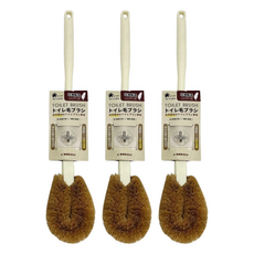 生活King 馬桶棕刷，附無痕掛勾，植物棕毛材質, 單一顏色, 3支