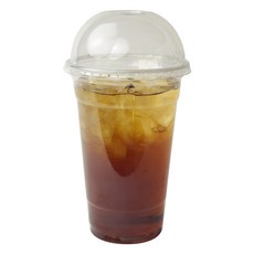 Inp PET 冰杯 杯身 + 圓頂開孔蓋 套組, 1組, 50入