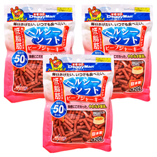 DoggyMan 多格漫 犬用健康低脂短切軟肉條, 牛肉, 420g, 3包