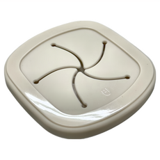 MODU'I BLUEMAMA 幼兒鉑金矽膠熊熊零食蓋, 搪瓷白, 1個