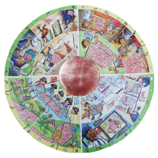 beleduc 木頭學習拼圖 大偵探 益智玩具 3歲以上適用, 52片, 1組