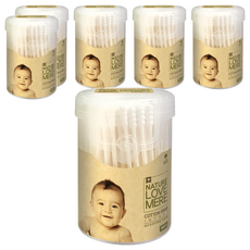 NATURE LOVE MERE 幼兒棉花棒 外用, 100入, 6盒