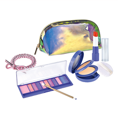 KiKimmy 超仿真女孩彩妝遊戲組 5件組 3歲以上適用 手提包設計, 入門款 紫色, 1組
