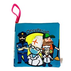 oceanbaby 互動學習布書 偉大職業介紹, 尺寸15*15CM, Ocean Baby