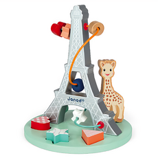 Janod 蘇菲的世界-巴黎鐵塔, 適用年齡1歲以上, 體積小 結構簡單, 1本