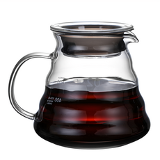 AHOYE 加厚玻璃美式咖啡壺 (600mL-附壺蓋) 泡茶壺, p01_0523343, 1個