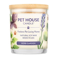 PET HOUSE 室內除臭寵物香氛蠟燭-草本花園, 天然大豆蠟, 美國製, 255g, 1罐