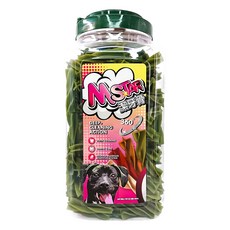 M Star 四星潔牙骨 S桶裝 - 草本 韌性柔軟 物理性潔牙 維持口腔健康 多功能潔牙零食, 1.3kg, 1桶