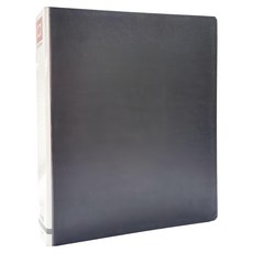 連勤牌文具 三孔有耳1-1/2"圓型夾, 黑色, 1本