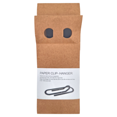 Paper Clip-Hanger迴紋針壁掛 尺寸73H x 200W x 30D mm 金屬材質, 黑色, 1個