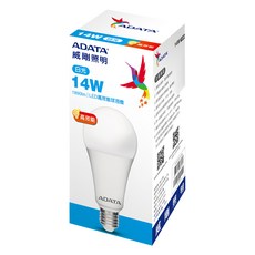 ADATA 威剛 LED 14W球泡燈, 白光, 20個