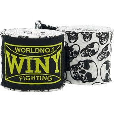 WINY 骷髏圖案 拳擊手綁帶 4m, 1組, 顱骨