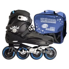 SUCCESS 成功 S0355 成人平花直排輪 附藍色鞋袋, S0355D-43B, 43號(26.5cm), 1雙